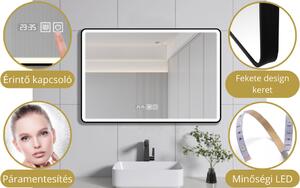 HD London 120 exclusive komplett fürdőszoba bútor mosdószekrénnyel, dupla beépített mosdóval és tükrös szekrénnyel