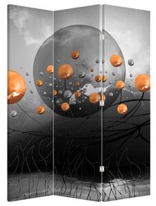 Paraván - Narancssárga gömb (135x180 cm)
