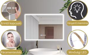 HD Hongkong Duo White 120 komplett fürdőszoba bútor szett fali mosdószekrénnyel, dupla kerámia mosdóval, tükörrel és magas szekrénnyel
