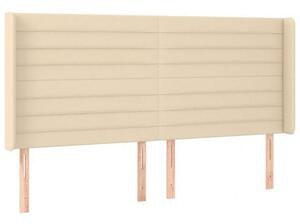 VidaXL LED-es Ágyfejtámla - Krémszínű - 183x16x118/128cm