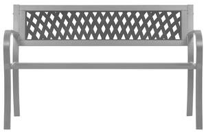 VidaXL fekete acél kerti pad 120 cm