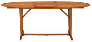 VidaXL tömör eukaliptuszfa kerti asztal 200 x 100 x 75 cm