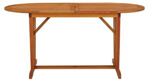 VidaXL tömör eukaliptuszfa kerti asztal 160 x 85 x 75 cm