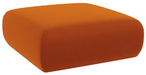 Terrakotta vörös bársony lábzsámoly Windsor & Co Lola 100 x 100 cm
