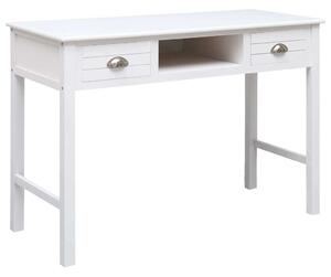 VidaXL Fehér Íróasztal - Tömörfa - 108x45x76 cm
