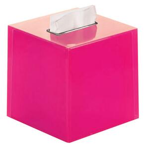 Rainbow papírzsebkendő tartó kocka rózsaszín