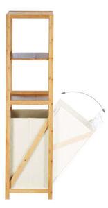 NICOL Bambusz Fürdőszoba Polcrendszer - Szennyestartóval - 130cm