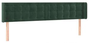 VidaXL LED-es Ágyfejtámla - Bársony - Sötétzöld - 183cm