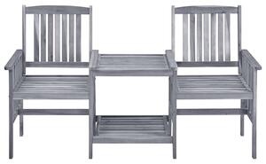 VidaXL tömör akácfa kerti székek teázóasztallal 159 x 61 x 92 cm