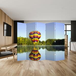 Hőlégballon a tónálParaván - (210x170 cm)