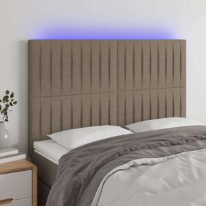 VidaXL LED Ágyfejtámla - Szövet - 144x5x118/128cm