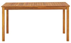 VidaXL tömör akácfa kerti asztal 140 x 80 x 74 cm