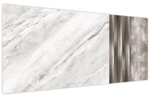 Kép - Márvány ezüst vonalakkal (120x50 cm)