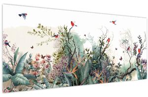 Kép - Természetes táj, akvárium (120x50 cm)