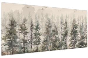 Kép - Fenyőerdő I., akvárium (120x50 cm)