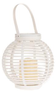 Lucida lámpás LED gyertyával, fehér, 22 x 21 cm