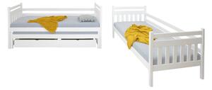 Wilsondo PETRA 5 emeletes ágy pótággyal - fehér Méret: 180x80