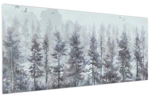 Kép - Fenyőerdő II., akvárium (120x50 cm)