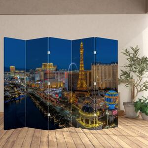 Paraván - Éjszakai Las Vegas (210x170 cm)
