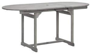 VidaXL tömör akácfa kerti étkezőasztal (120-170) x 80 x 75 cm