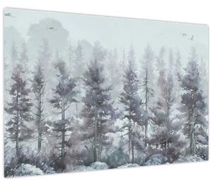 Kép - Fenyőerdő II., akvárium (90x60 cm)