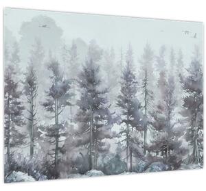 Kép - Fenyőerdő II., akvárium (70x50 cm)