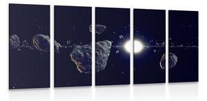5-részes kép meteorit