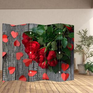 Paraván - Csokor rózsa (210x170 cm)