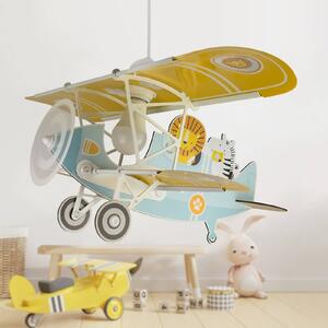 Dalber függőlámpa Lion Plane, színes, fa/műanyag
