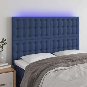 VidaXL Kék LED Fejtámla - 144x128cm