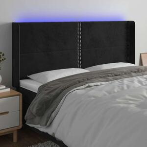 Bársony LED Fejtámla - Fekete - 203cm