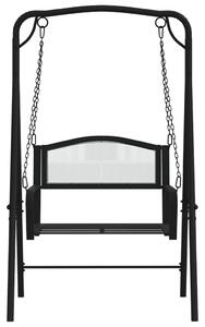VidaXL fekete acél hintapad 124 cm
