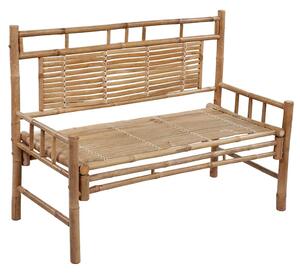 VidaXL bambusz kerti pad párnával 120 cm