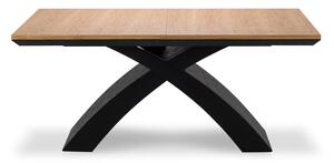 Bővíthető étkezőasztal tölgyfa dekoros asztallappal 100x170 cm Helga – Windsor & Co Sofas