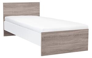 Miami egyszemélyes ágy 90x200 cm yorki tölgy-fehér