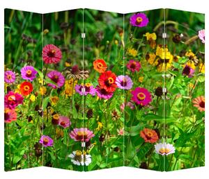 Paraván - Réti virágok (225x180 cm)