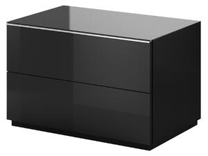 Falraszerelhő TV asztal Henry Typ 39 (fekete + magasfényű fekete). 1030251