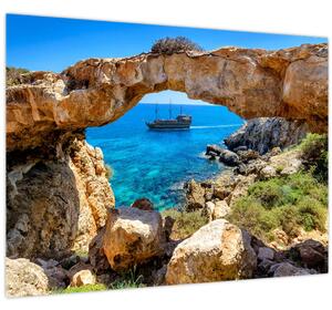 Üveg kép - Cape Greco (70x50 cm)