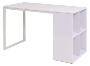 VidaXL Fehér Íróasztal Polccal - 120x60x75 cm