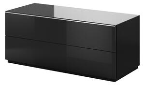 Falraszerelhő TV asztal Henry Typ 41 (fekete + magasfényű fekete). 1030253