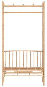 VidaXL bambusz kerti pad pergolával 116 cm
