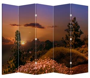 Paraván - Természet naplementekor (225x180 cm)