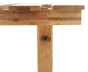 KONDELA Íves kisasztal pezsgőfürdőhöz, természetes bambusz, VIREO TYP 1