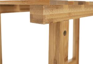 KONDELA Íves kisasztal pezsgőfürdőhöz, természetes bambusz, VIREO TYP 1