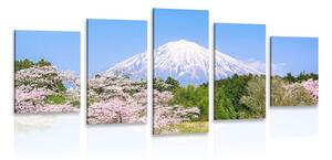5 részes kép Fuji vulkán