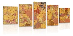 5 részes kép absztrakció ihlette G. Klimt
