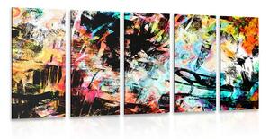 5-részes kép egyedi graffiti művészet