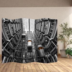 Paraván - Lift az épületben (210x170 cm)
