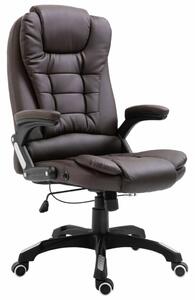 Ergonomikus Irodai szék - Barna Műbőr - Állítható Magasság