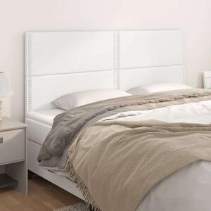 VidaXL Fehér Műbőr Ágyfejtámla - 4 db - 100x5x78/88 cm
